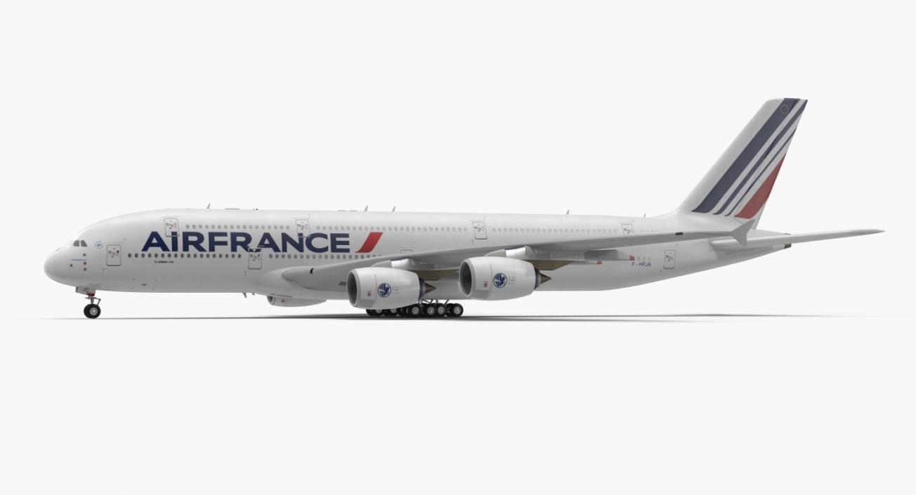 Airbus A380-1000 Air France 3D